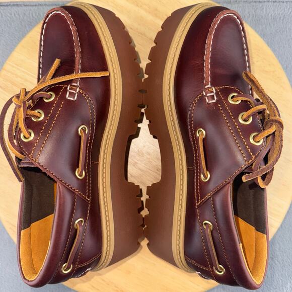 Timberland Stone Street Boat Shoe Brown Leather Women’s Size 7 US - Picture 5 of 8